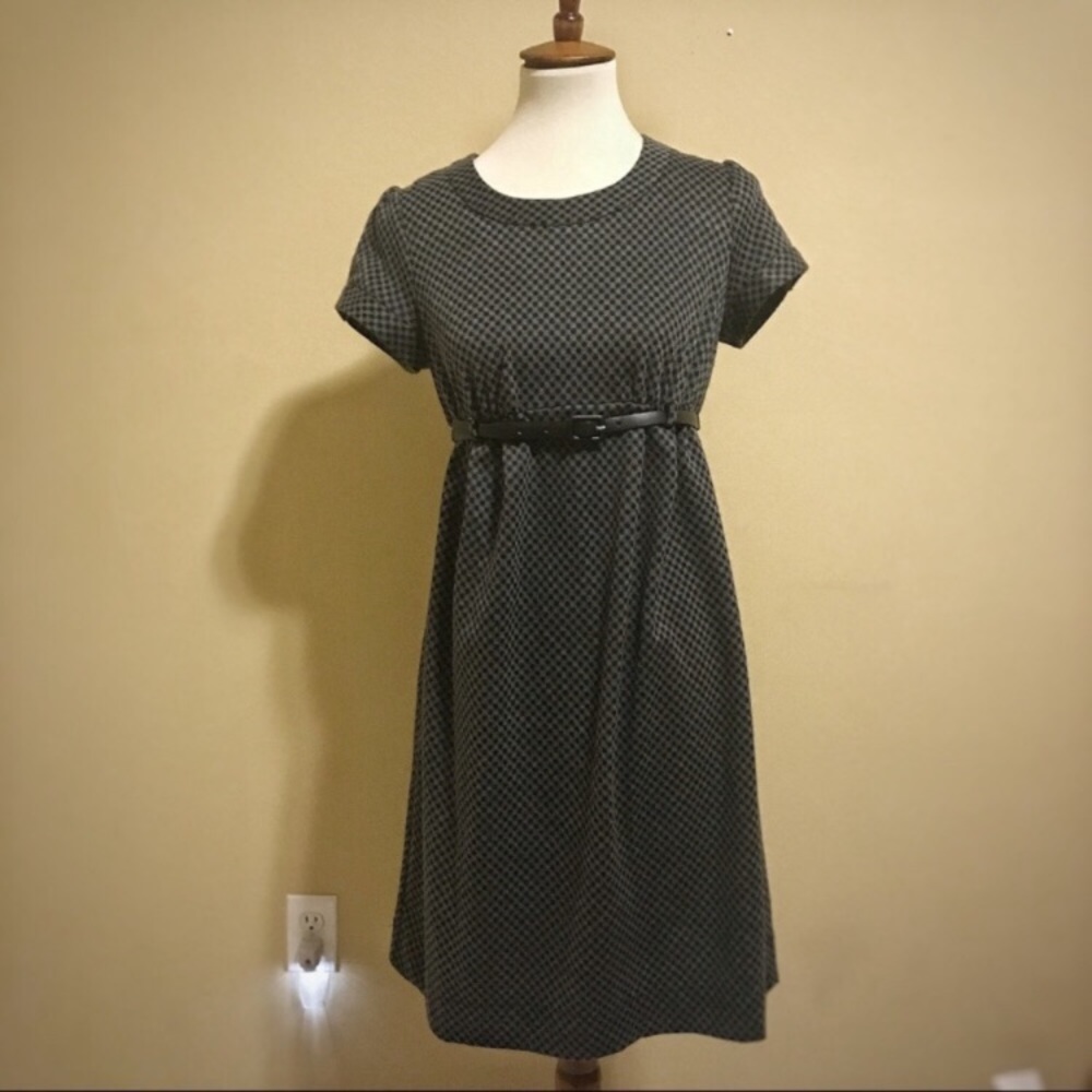Maternity A Pea in a Pod Black and Grey Dress